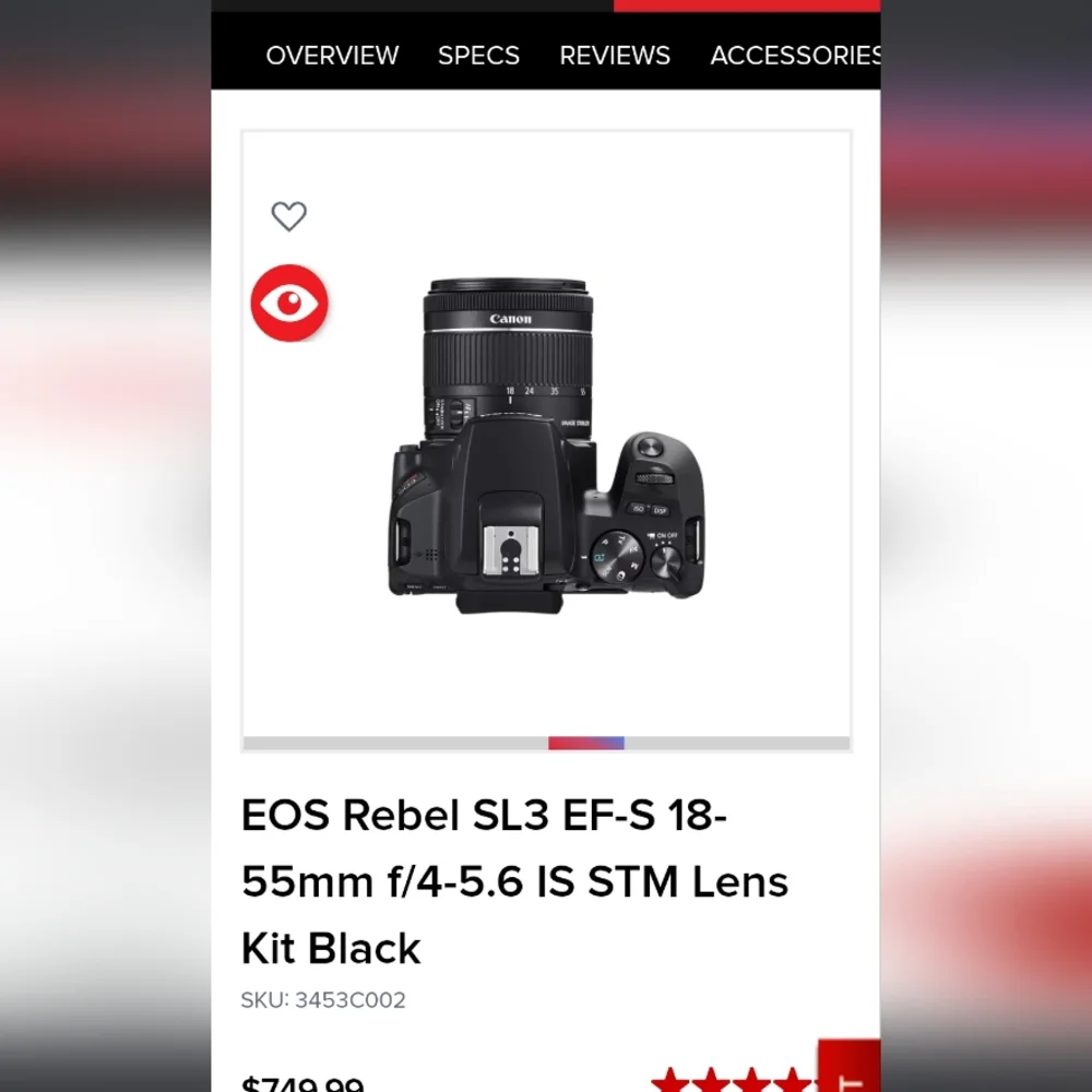canon rebel sl3 bundle